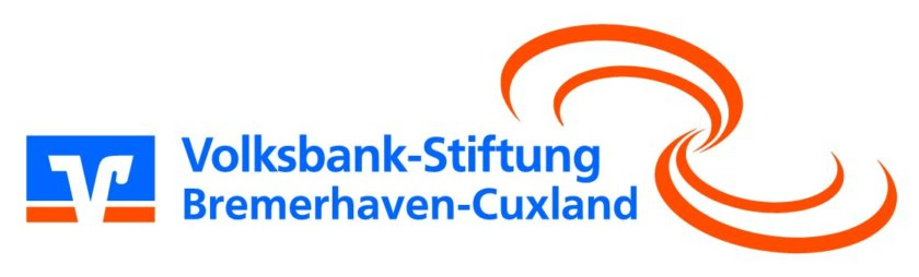 Logo_Volksbank-Stiftung Brhv-Cux Ein Projekt des Vereins Kunst – Kultur – Bildung e.V. Gefördert von: